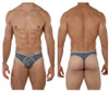 91076 Xtremen Men's Microfiber Thong Color Black