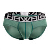 41963 Hawai Men's Solid Hip Briefs Color Green