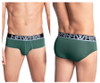 41963 Hawai Men's Solid Hip Briefs Color Green