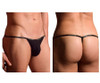 1330-BLK Doreanse Men's Ribbed Modal T-thong Color Black