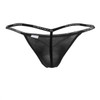 1330-BLK Doreanse Men's Ribbed Modal T-thong Color Black