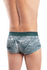 42134 Hawai Men's Printed Mini Trunks Color Green