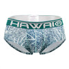 42134 Hawai Men's Printed Mini Trunks Color Green