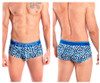 42135 Hawai Men's Geometric Mini Trunks Color Royal Blue