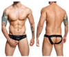 DMBL01* MaleBasics Men's Dngeon Cock-ring Jockstrap Color Black