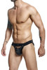 DMBL04* MaleBasics Men's Dngeon Peak-a-Boo Jockstrap Color Black