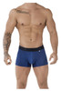 51477C Xtremen Men's Microfiber Jacquard Trunks Color Blue