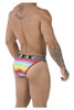 91082 Xtremen Men's Microfiber Pride Bikini Color Red