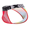 91082 Xtremen Men's Microfiber Pride Bikini Color Red