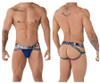 91084 Xtremen Men's Microfiber Pride Jockstrap Color Blue