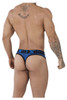 91086 Xtremen Men's Microfiber Pride Thong Color Petrol