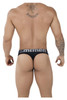 91087 Xtremen Men's Microfiber Jacquard Thong Color Green