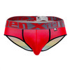 91088 Xtremen Men's Microfiber Pride Briefs Color Red