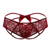 99535 CandyMan Men's Bow Jockstrap Color Burgundy
