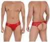 99538 CandyMan Men's Lace Jockstrap Color Red