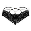 99551 CandyMan Men's Lace Peek-a-Boo Briefs Color Black