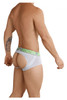 91032 Xtremen Men's Butt lifter Jock Brief Color White