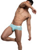 PBUZ3748 Private Structure Men's Platinum Bamboo Contour Briefs Color Lite Cyan