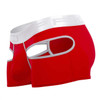 2104 PPU Men's Open Back Trunks Color Red