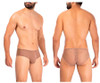 42157 Hawai Men's Solid Lace Briefs Color Cocoa