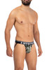 42167 Hawai Men's Printed Microfiber Jockstrap Color Military Green