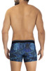 42173 Hawai Men's Printed Microfiber Trunks Color Royal Blue