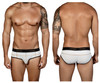 5317 Clever Men's Sweetness Piping Briefs Color White