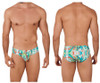 0543-1 Clever Men's Psychedelic Briefs Color Green