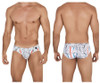 0546-1 Clever Men's Leaves Briefs Color White