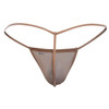 99246X CandyMan Men's Micro Mesh Thong Color Beige