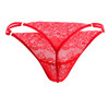 99421X CandyMan Men's Lace G-String Thong Color Red