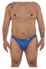 99421X CandyMan Men's Lace G-String Thong Color Royal Blue