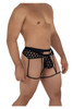 99577 CandyMan Men's Mesh Garter Jockstrap Color Black