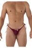 99579 CandyMan Men's Lace Heart Bikini Color Burgundy