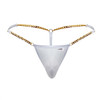 99586 CandyMan Men's Gold Chain G-String Color White