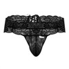 99595 CandyMan Men's Lace Thong Color Black