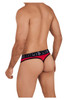 91094 Xtremen Men's Microfiber Thong Color Red