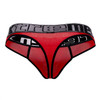 91094 Xtremen Men's Microfiber Thong Color Red