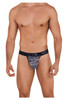 91098 Xtremen Men's Microfiber Mesh Bikini Color Black