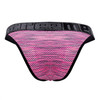 91098 Xtremen Men's Microfiber Mesh Bikini Color Pink