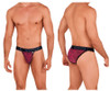 91098 Xtremen Men's Microfiber Mesh Bikini Color Red