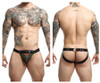 DMBL04* MaleBasics Men's Dngeon Peak-a-Boo Jockstrap Color Army