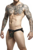 DMBL04* MaleBasics Men's Dngeon Peak-a-Boo Jockstrap Color Army