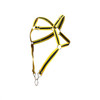 DMBL07* MaleBasics Dngeon Cross Cock-Ring Harness Color Yellow