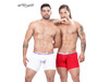 EW1122 ErgoWear Men's MAX XV PRIDE Boxer Briefs Color Red