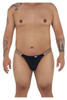 99536X CandyMan Men's Bikini Jockstrap Color Black Leopard