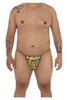 99571X CandyMan Men's Invisible Micro G-String Color Yellow Plaid