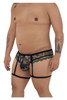 99580X CandyMan Men's Camo Garter Thong Color Green
