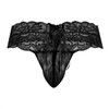 99595X CandyMan Men's Lace Thong Color Black
