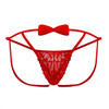 99606 CandyMan Men's Bow Jockstrap Color Red